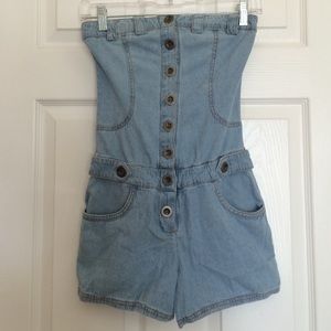 Denim romper