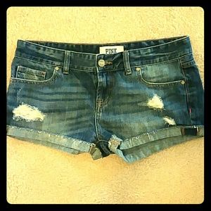 VS PINK Denim Short Shorts