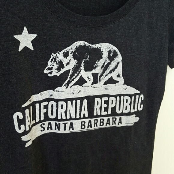 California Flag Scoop Neck Tri-Blend Tshirt - Picture 4 of 4