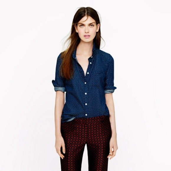 J.Crew Boy Polka Dot shirt