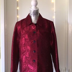 Red paisley jacket