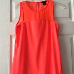 Neon Coral H&M tank