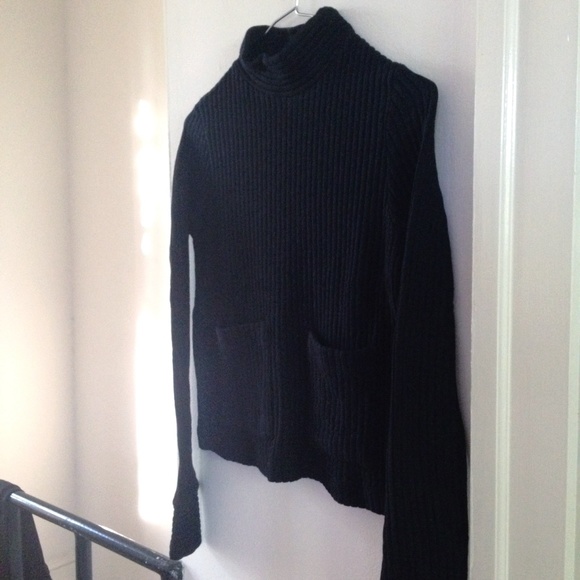 Zara Mock Neck Cropped Sweater