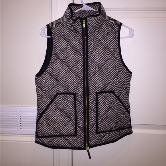 Authentic JCREW Quilted Puffer Vest in Herringbone