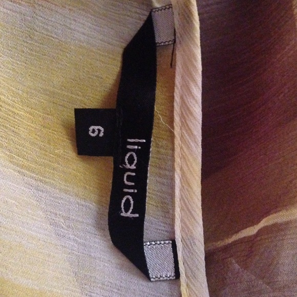 Purple and yellow Liquid top - Picture 4 of 4