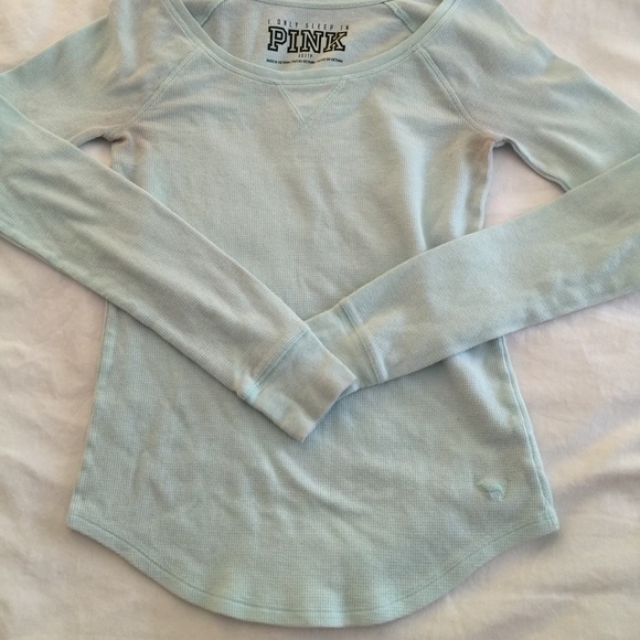 powder blue long sleeved shirt