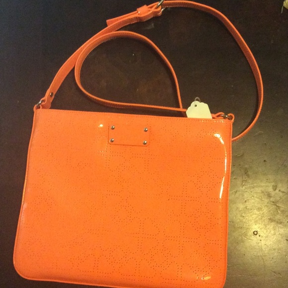 Vibrant orange Kate spade cross body