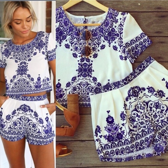 Crop top set