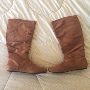 Charlotte Russe Brown Suede Boots