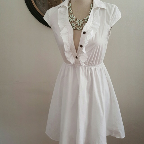 Pure white fit and flare