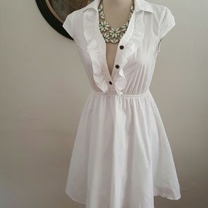 Pure white fit and flare