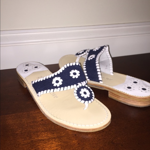 Authentic Jack Rogers Palm Beach Sandal in Navy