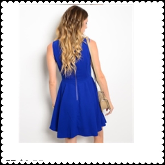 Royal blue fun dress - Picture 2 of 3