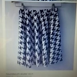 houndsooth skater skirt