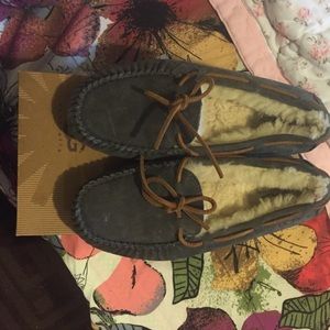 Gray UGG slippers