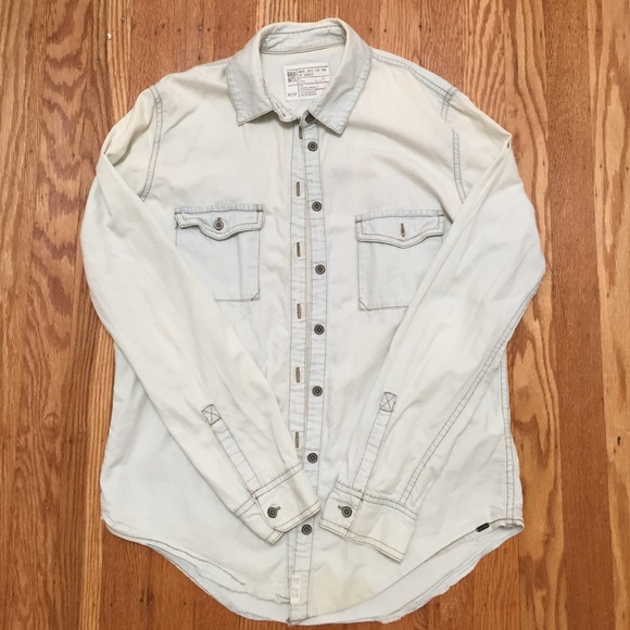 Light blue button up