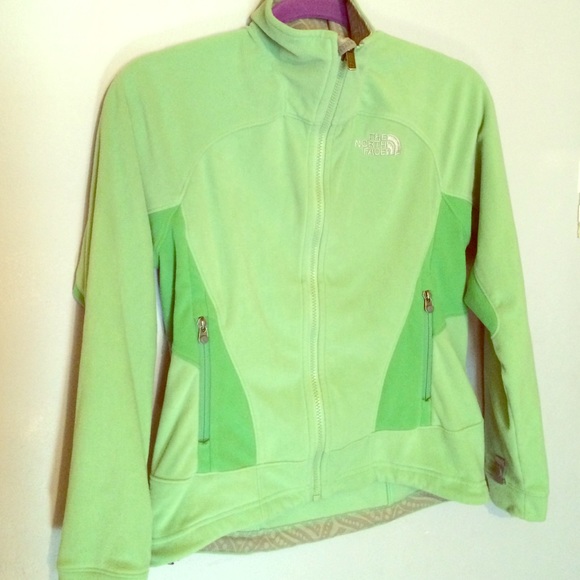 Green North Face Jacket Size XS