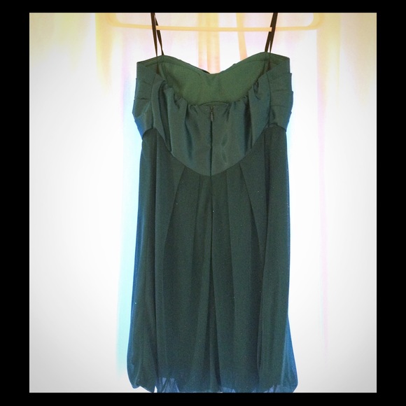 Arden B strapless mini dress.