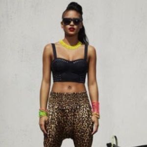 Jean studded top -Cassie Forever21 collection