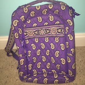 Purple Vera Bradley Laptop Backpack