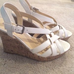 Adorable white wedges!