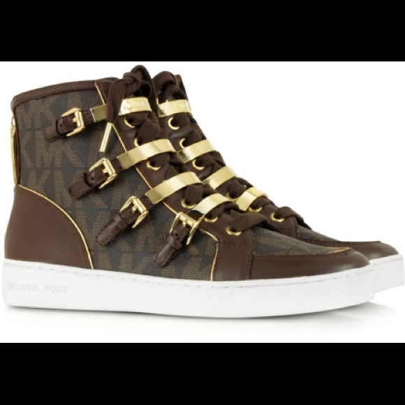 Michael Kors brown sneakers