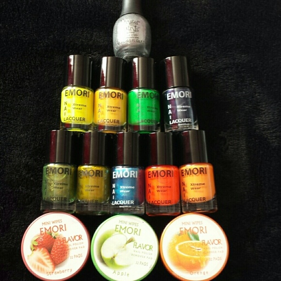 Brand new nail polish and scented removers