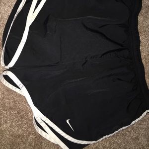 Black nike running shorts