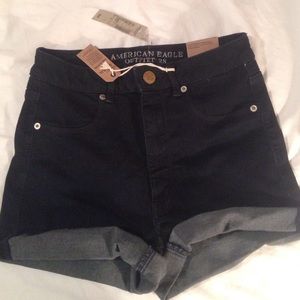 High waisted stretch American Eagle folded shorts