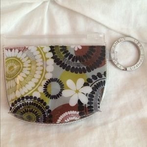 Vera Bradley coin keychain