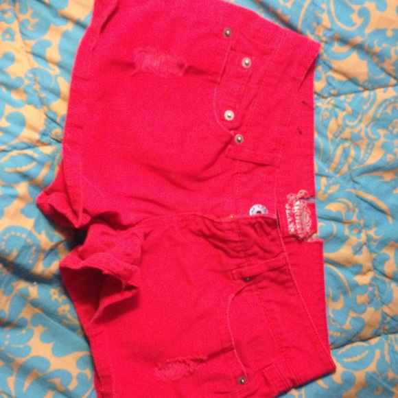 Red shorts