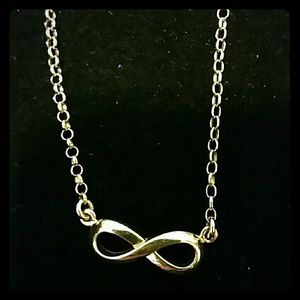 Infinity band necklace