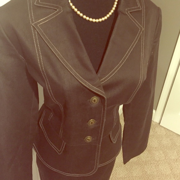 Brown Summer Skirt Suit