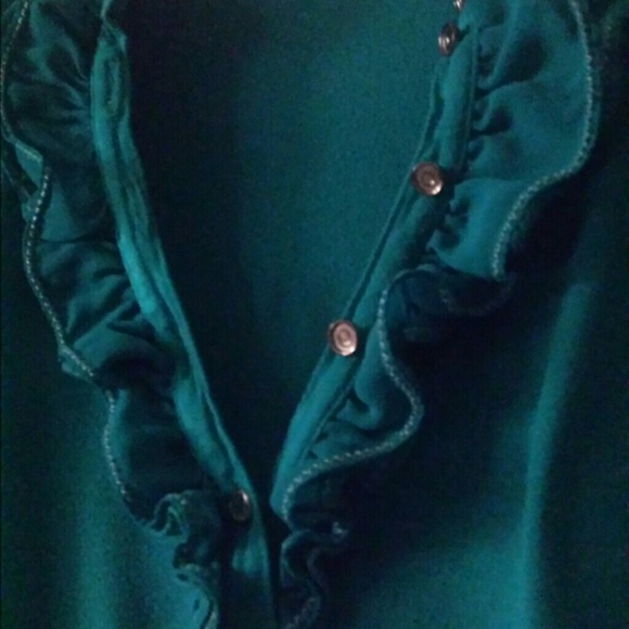 Candies Teal Girls Top - Picture 2 of 4