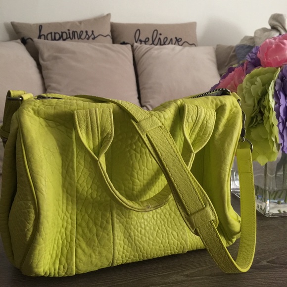 Alexander Wang Rocco bag RARE neon green