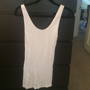 Long white tank