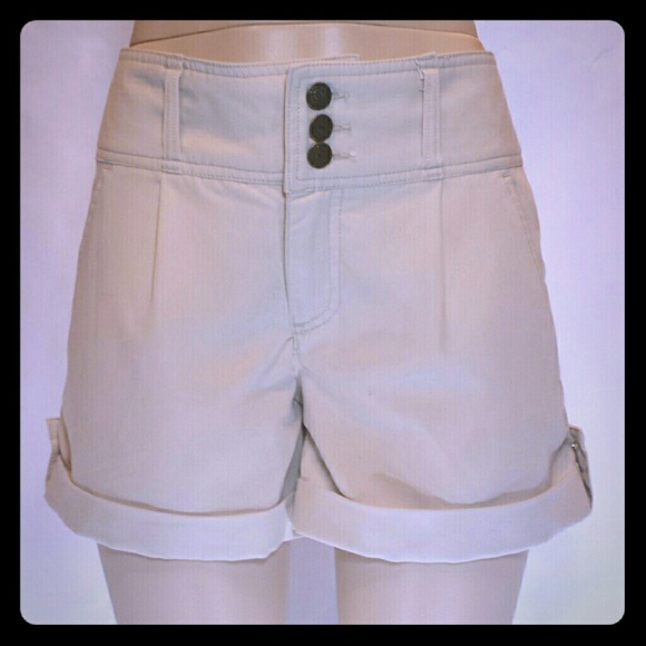 Maurices Khaki Polyester Blend Dressy Mini Shorts