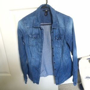 H&M denim shirt