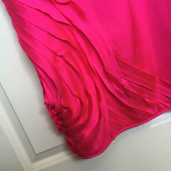 Silk hot pink dress by Doo Ri - Picture 4 of 4