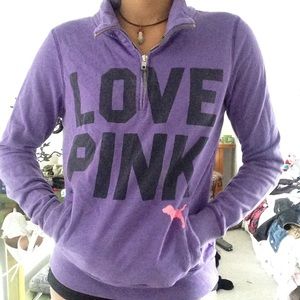 Victoria's Secret PINK Pullover 1/2 Zip Sweater