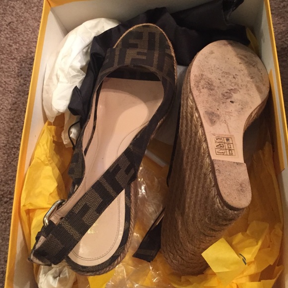 Authentic Fendi wedges