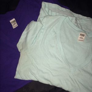 ****Bundled 2 VS PINK T-shirts and pink vs hoodie