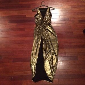 HALLOWEEN American Apparel Siren Dress - Gold