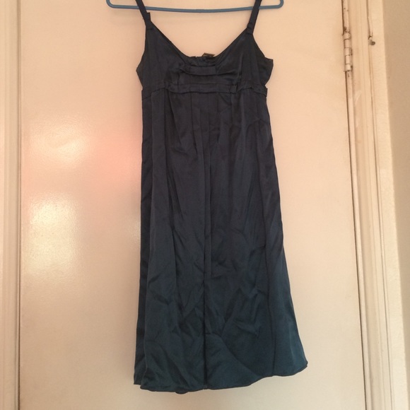 studio M blue silk dress