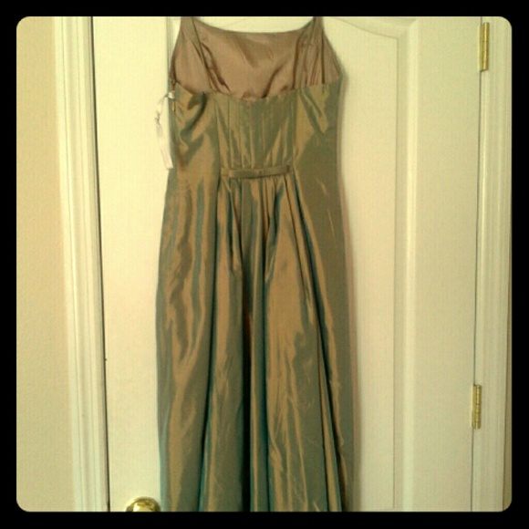 Pearlescent Team and Aqua Formal Gown