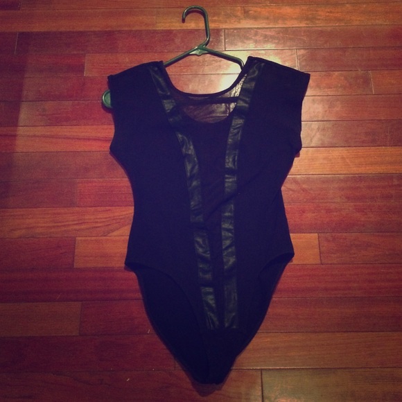 American Apparel Mesh Center Bodysuit NO TRADES - Picture 1 of 1