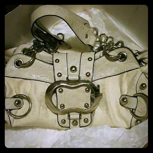 White Guess Handbag