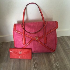 Guess large handbag and wallet