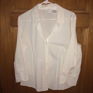 Worthington White Dress Blouse 14