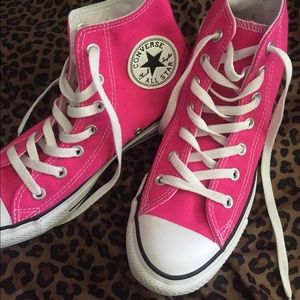 Hot pink converse